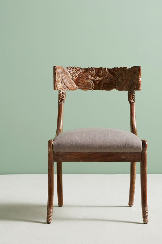 Handcarved Fable Dining Chair #1