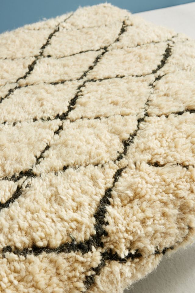 Moroccan Shag Ottoman #4
