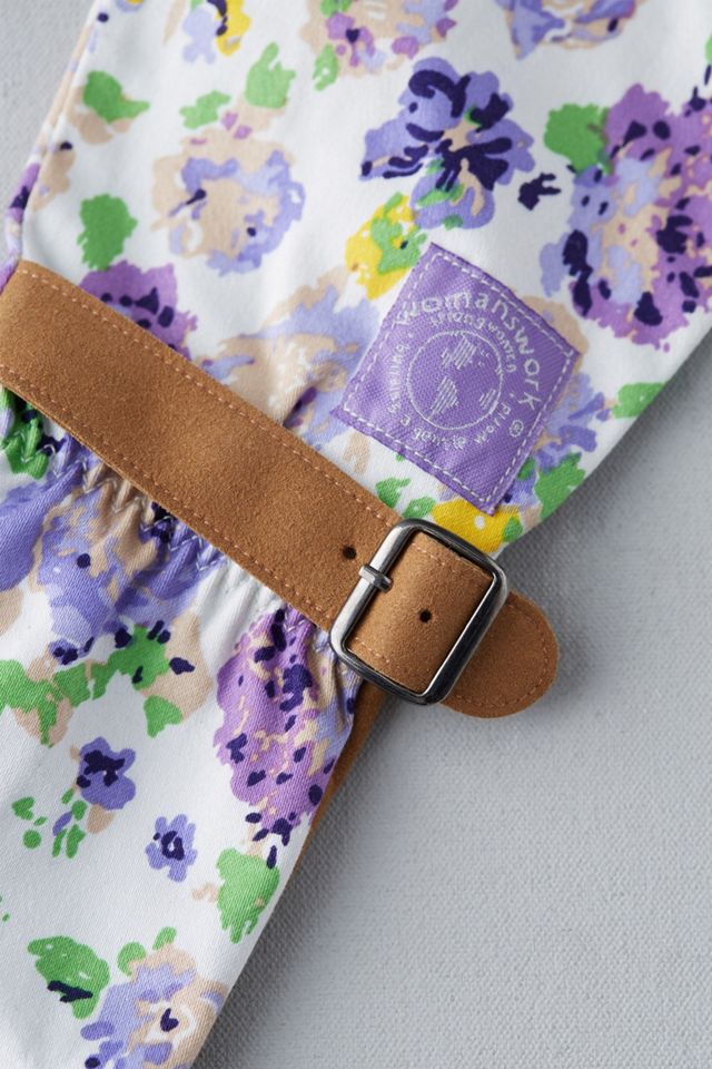 Floral Twill Garden Gloves #3