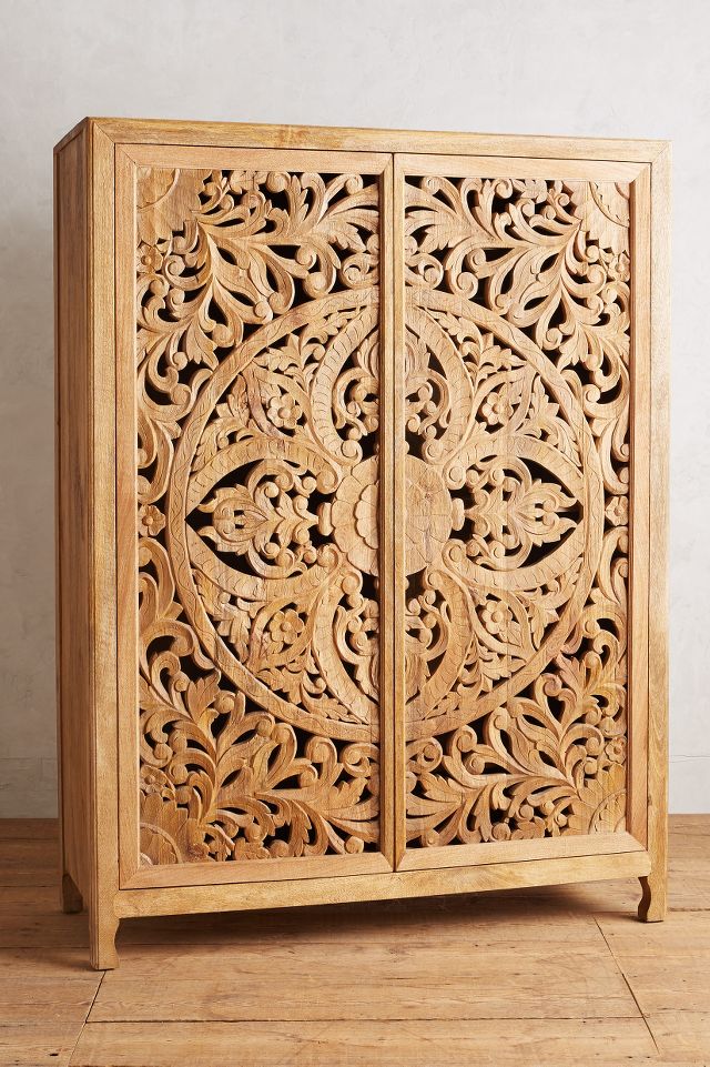 Handcarved lombok store armoire