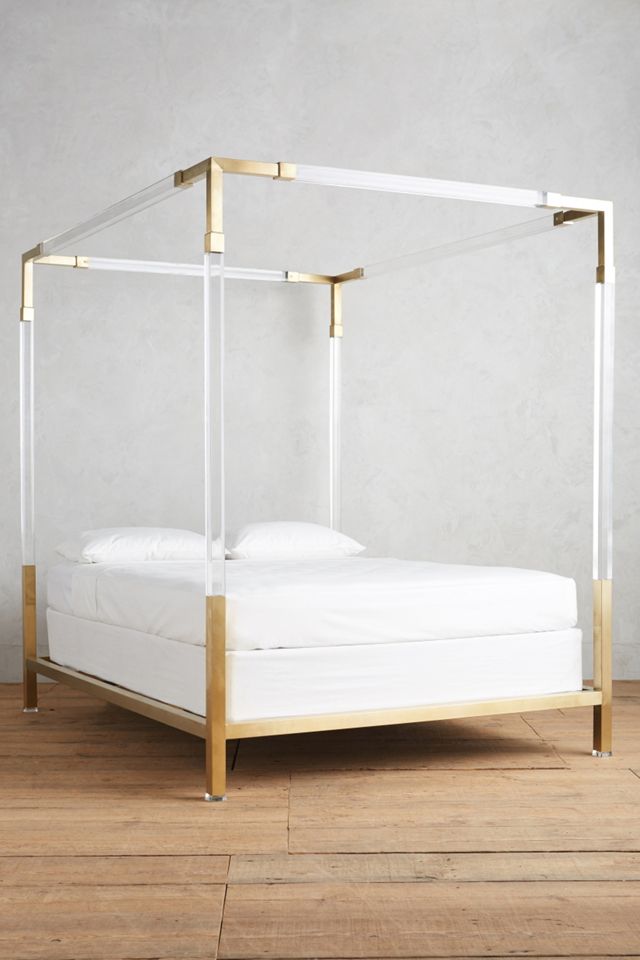 Oscarine Lucite Four-Poster Bed #1