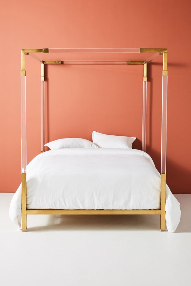 Oscarine Lucite Four-Poster Bed #2