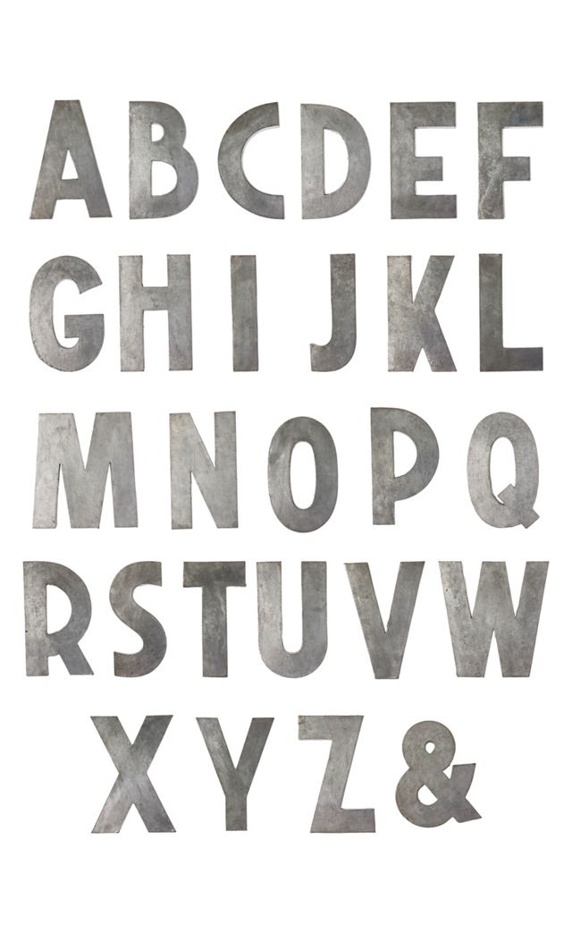 Zinc Letters #2