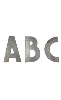 Zinc Letters