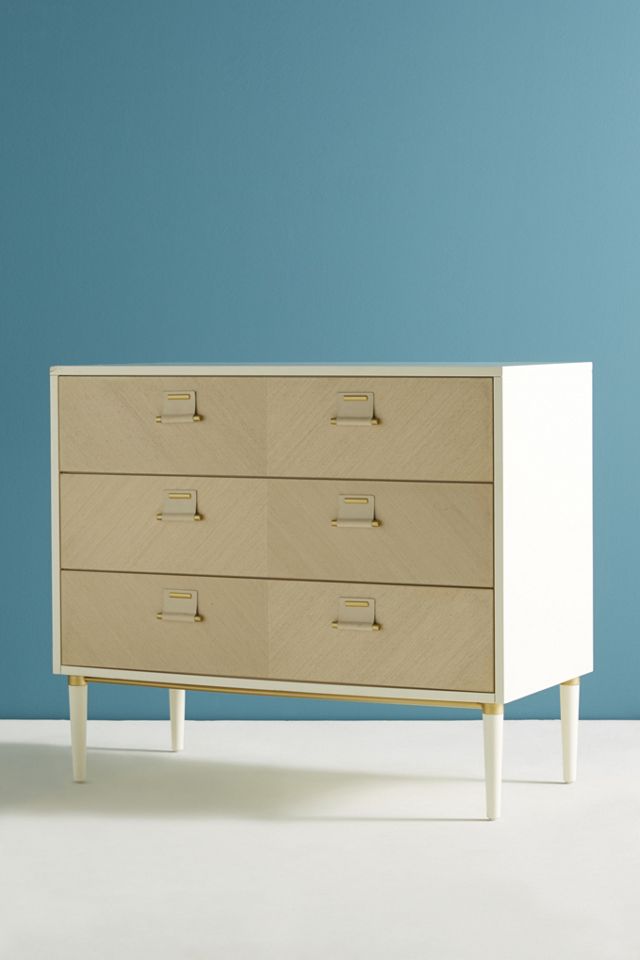 Geo-Marquetry Three-Drawer Dresser #1