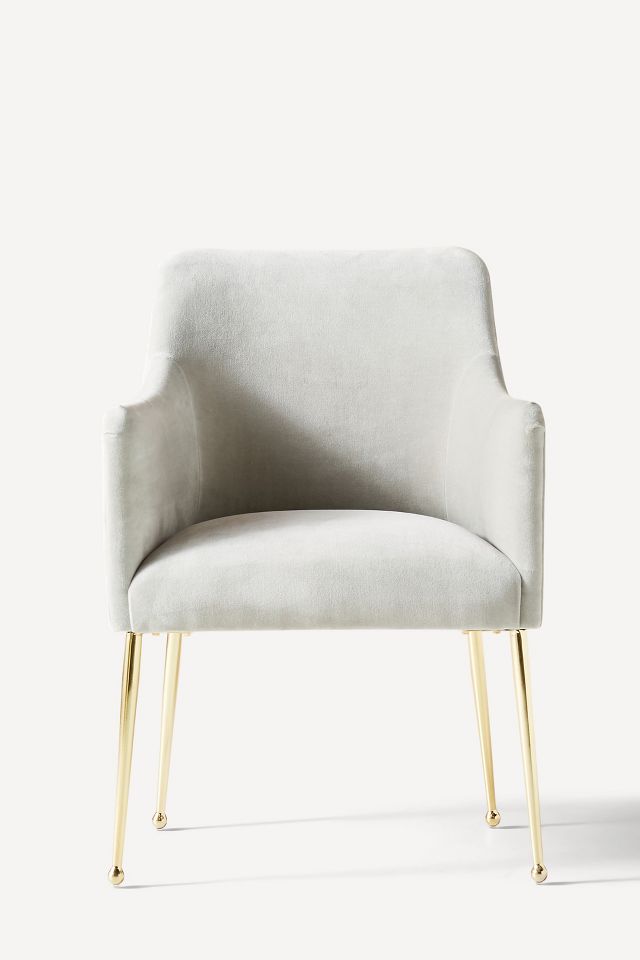 Anthropologie velvet elowen chair new arrivals