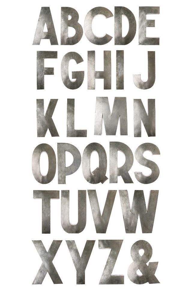 Oversized Zinc Letters #2