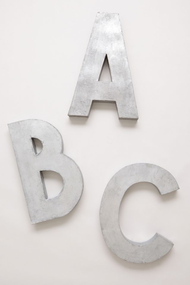 Metal Zinc Alphabet Letter 