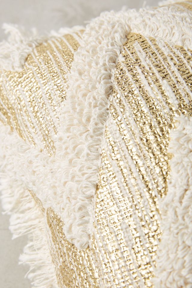 Foil & Fringe Pillow #2