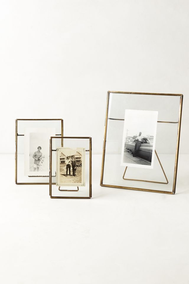 glass poster frame with clips