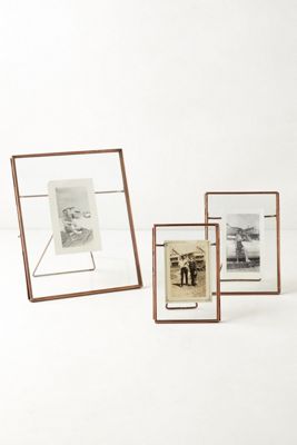 Pressed Glass Photo Frame