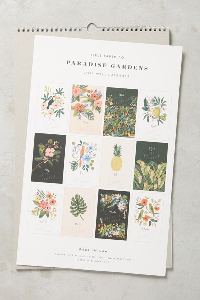 Paradise 2017 Calendar #1