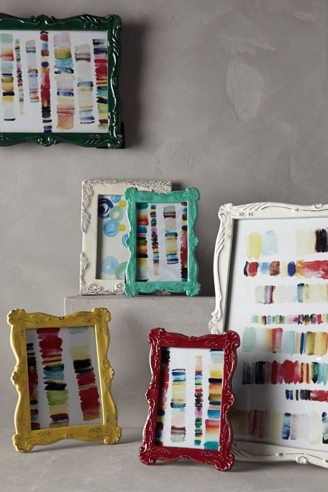 Scalloped Enamel Frame #1