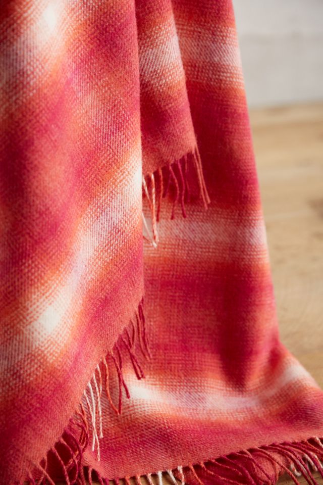 Avoca Sunset Plaid Throw Blanket #1