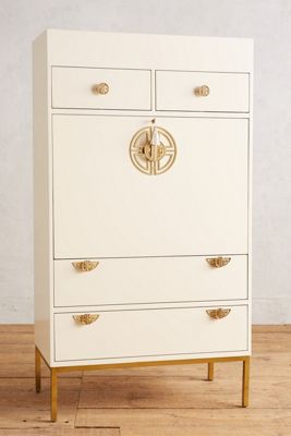 Brass Key Secretary Desk