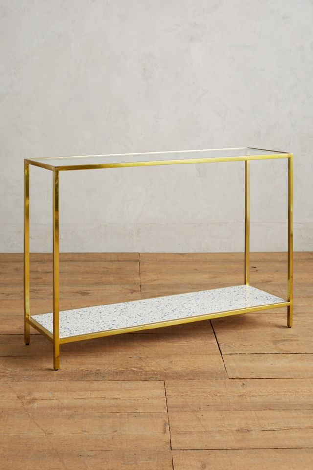 Framed Terrazzo Console