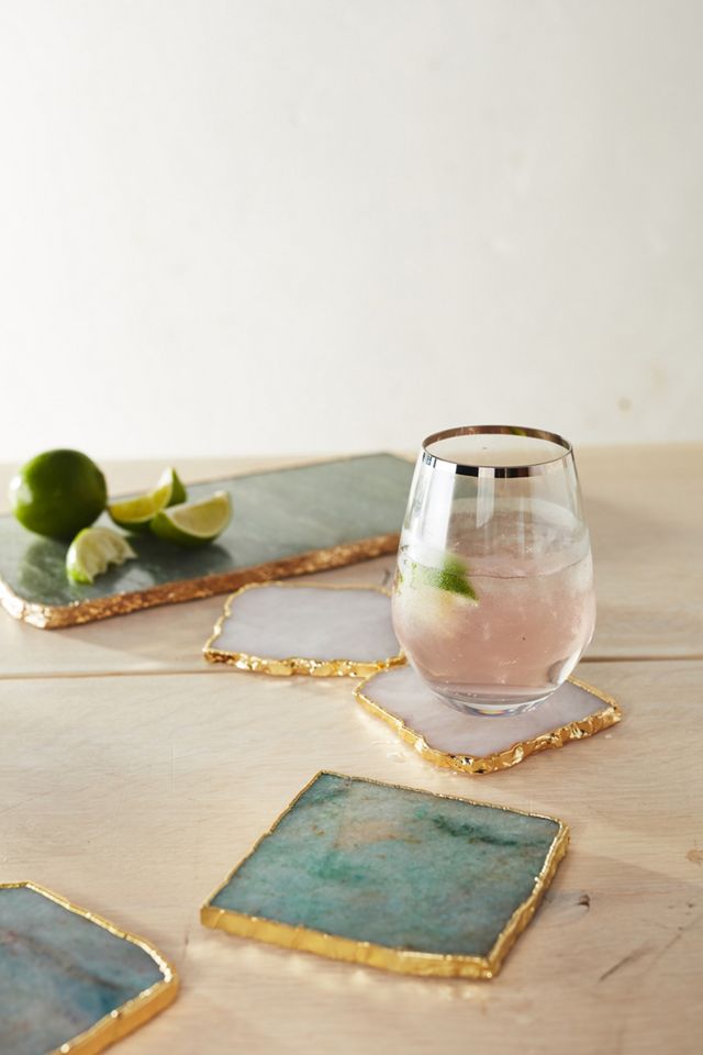 Gilded Agate Coaster #2
