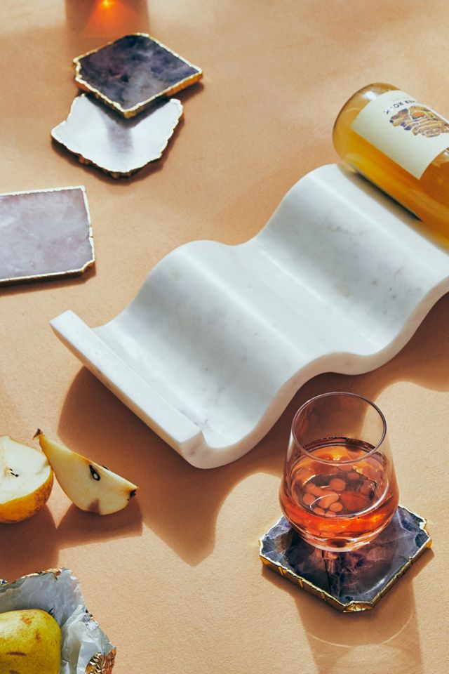 Gilded Agate Coaster #3