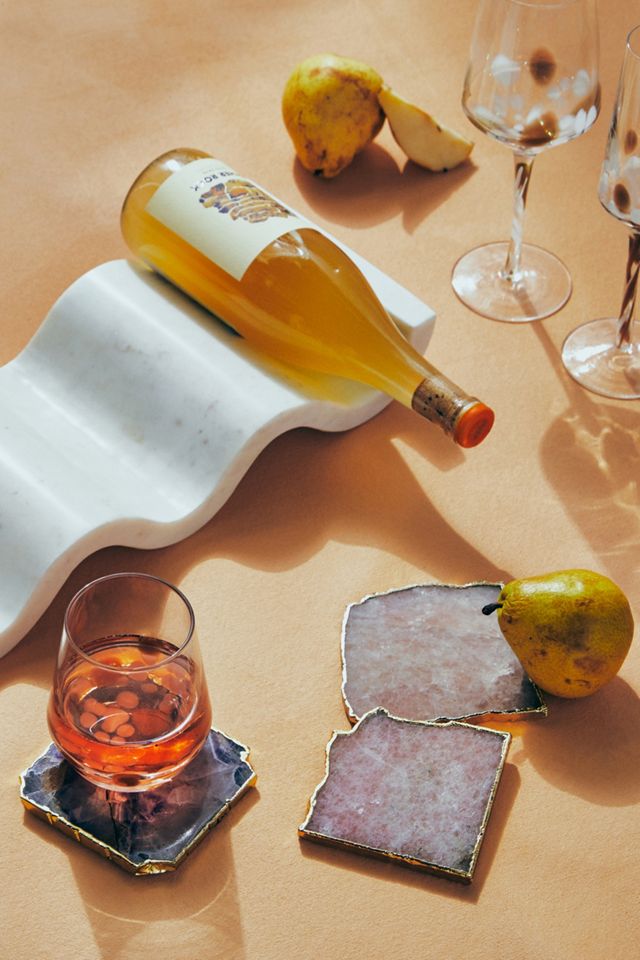 Gilded Agate Coaster #3