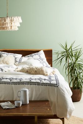 Embroidered Argenta Duvet Cover