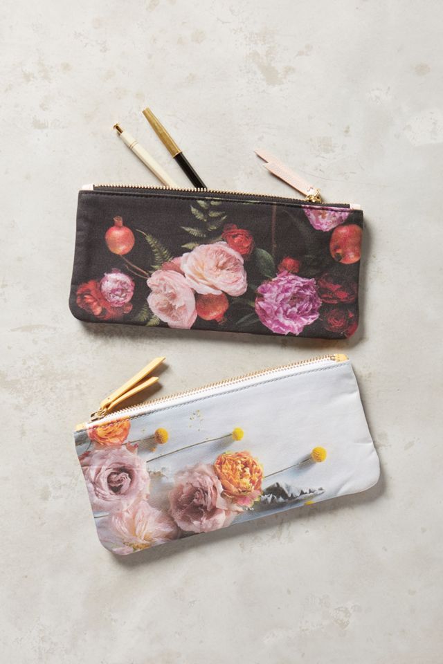 Captured Flora Pencil Pouch #1