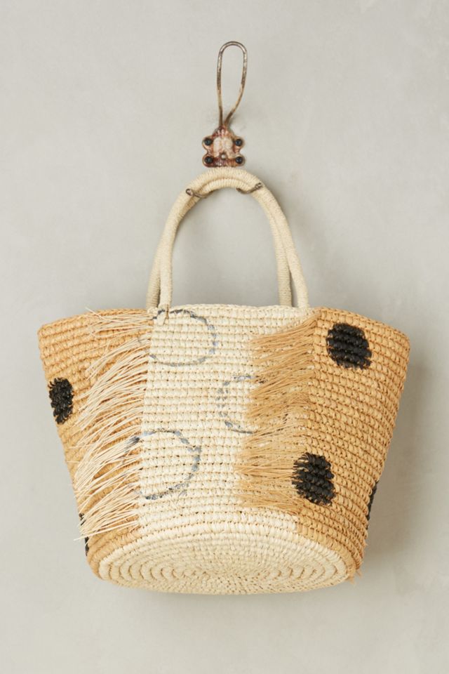 Frayed Dot Tote #1