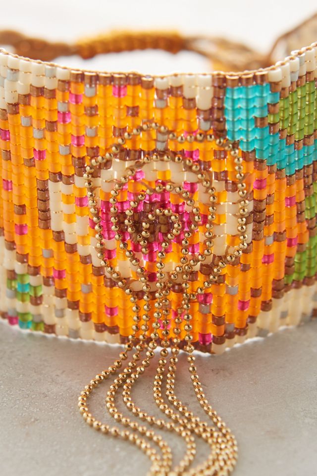 Beaded Rose Bracelet #2