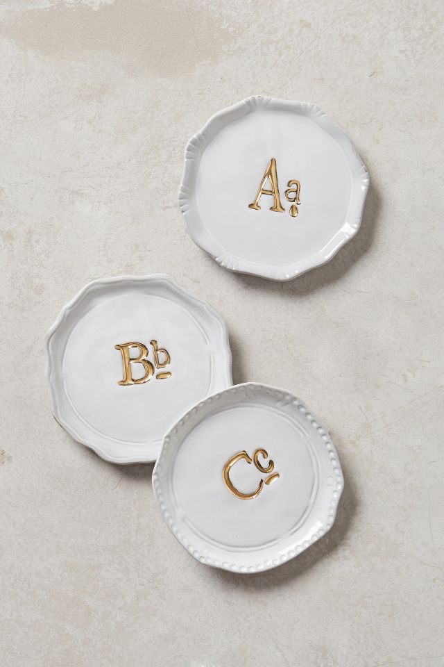 Gilded Superscript Monogram Coaster