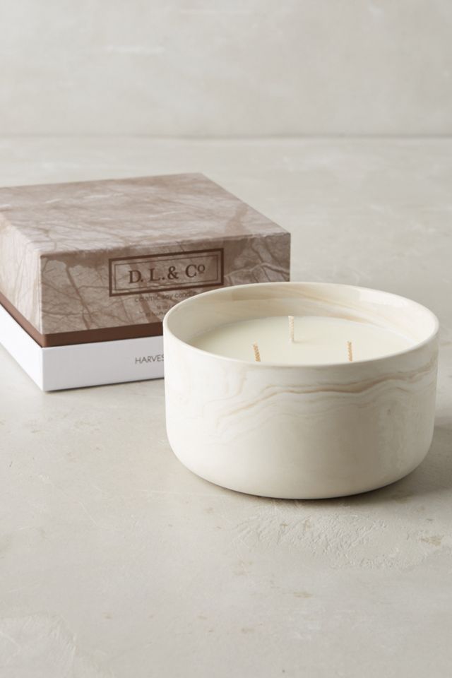 D. L. & Co. Marbled Candle