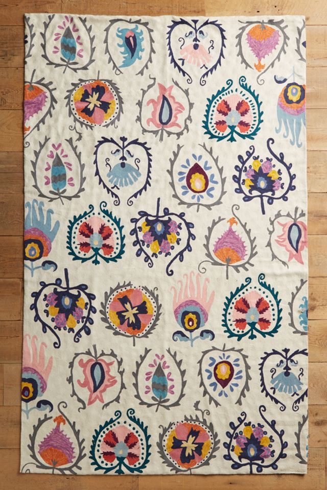 Crewelwork Jovana Rug | Anthropologie UK