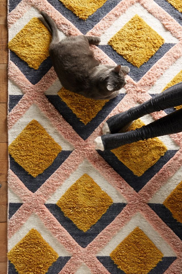 Hand-Tufted Trellis Rug #2