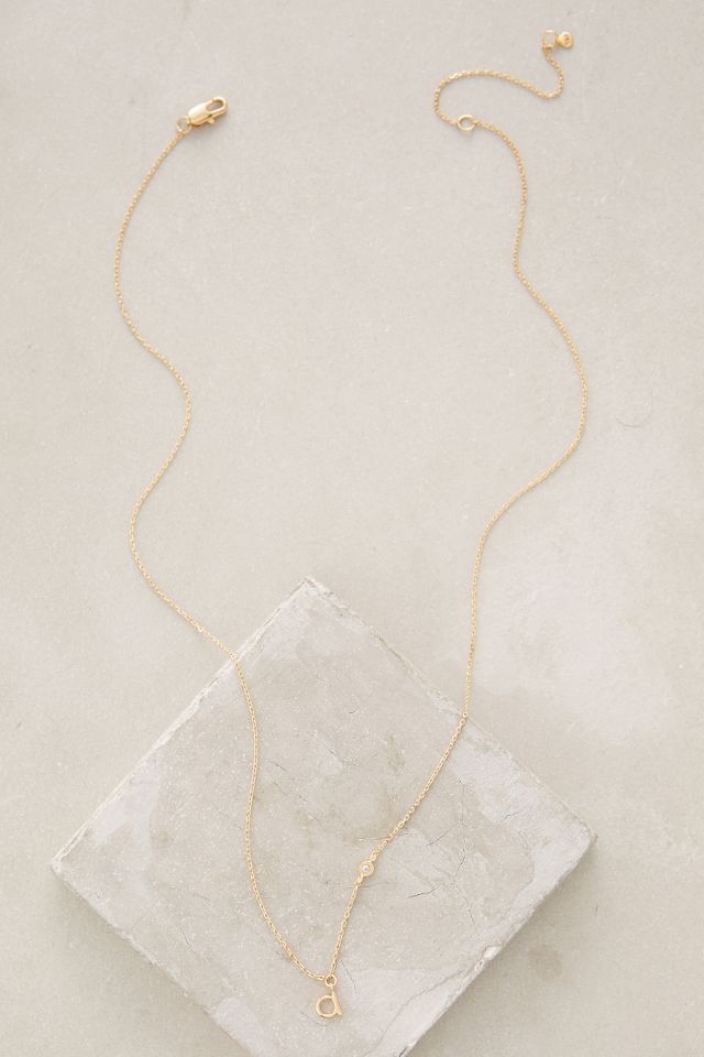Mini Monogram Pendant Necklace