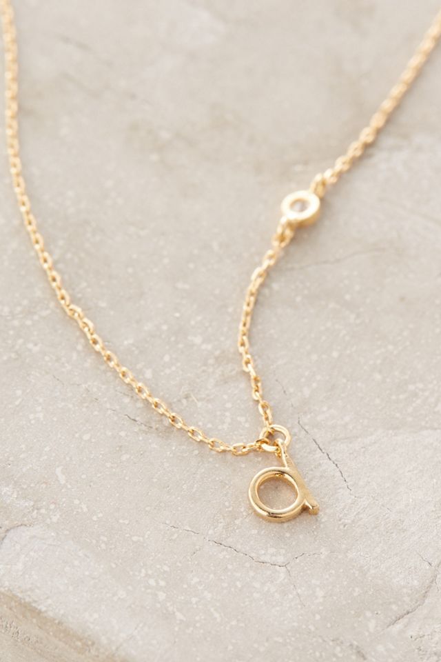 Mini Monogram Pendant Necklace #2