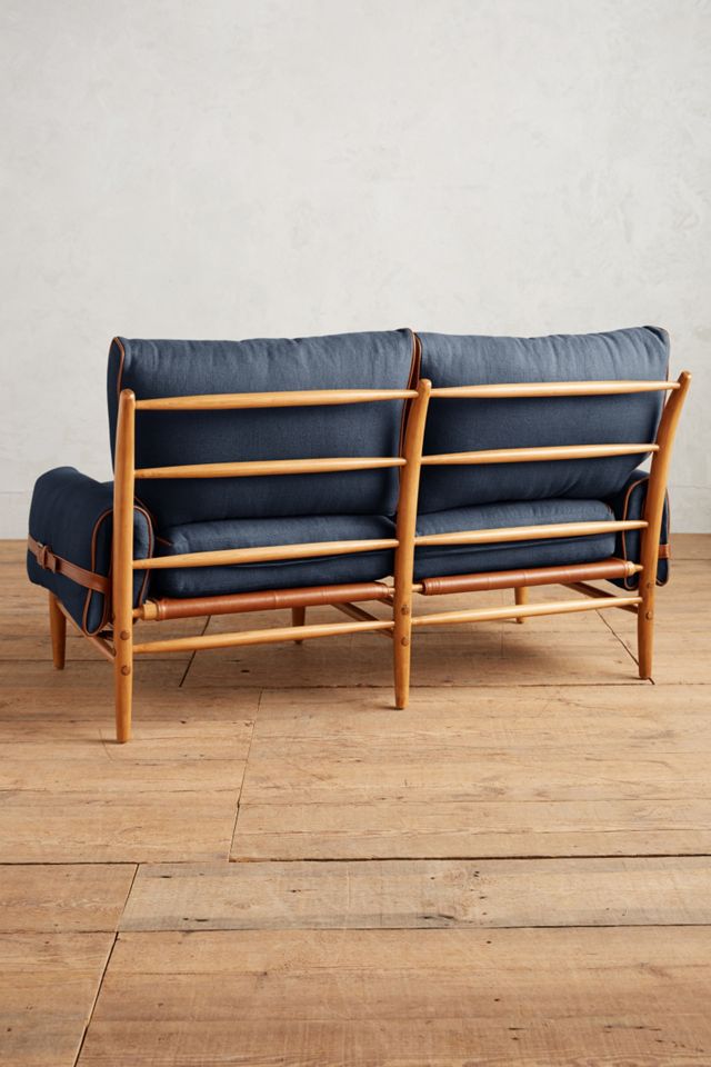 Belgian Linen Rhys Settee #1