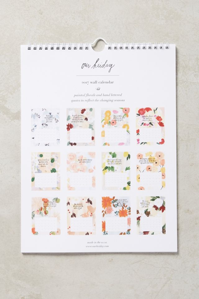 Floral 2017 Calendar #1