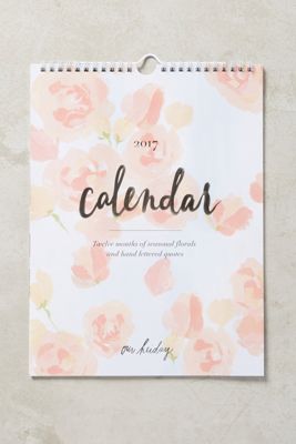Floral 2017 Calendar