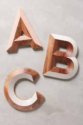 Woodshop Monogram Letter