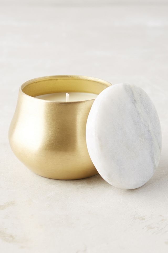 Capri Blue Burnished Candle #1