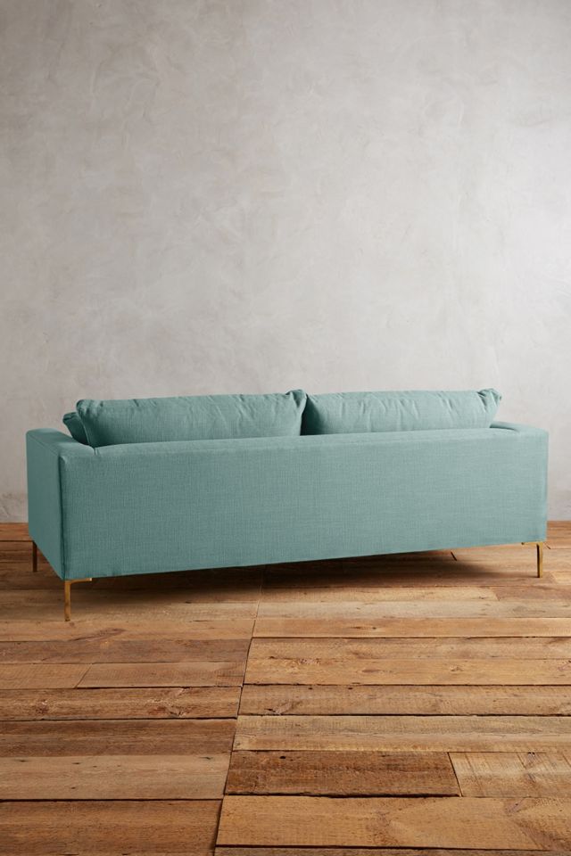 Basketweave Linen Edlyn Sofa #1