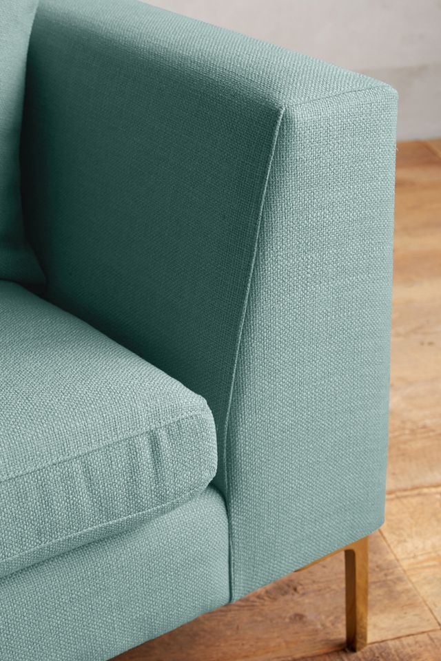 Basketweave Linen Edlyn Sofa #2