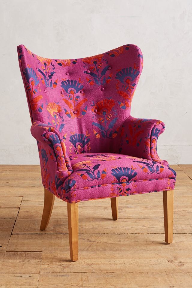 Anthropologie wingback store chair