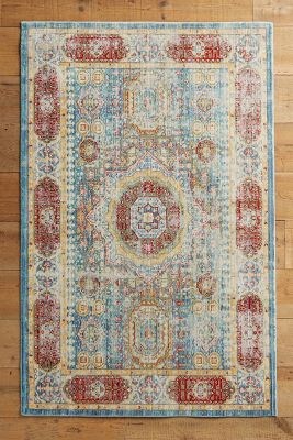 Anthropologie Trudain Rug By  In Blue Size 60" Round