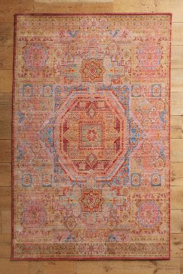 Anthropologie Trudain Rug By  In Red Size 60" Round