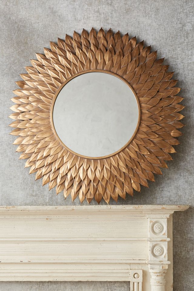 Golden Pheasant Mirror | Anthropologie