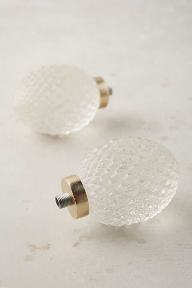 Quilted Glass Finials #1