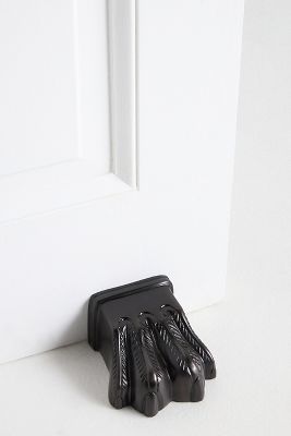 ANTHROPOLOGIE ANTIQUED CLAW DOORSTOP 
