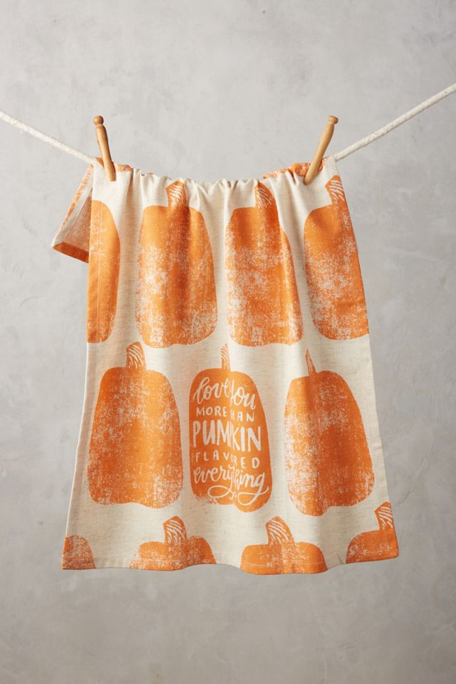 Pumpkin Fall Dish Towel + Reviews