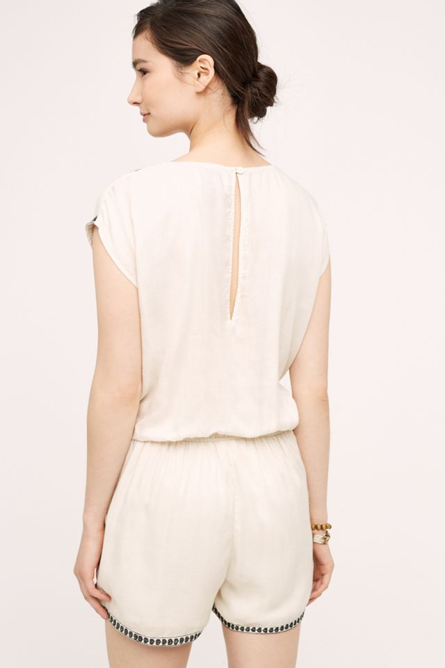 Mira Embroidered Romper #1