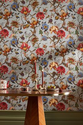 House of Hackney Artemis Floral Black Wallpaper