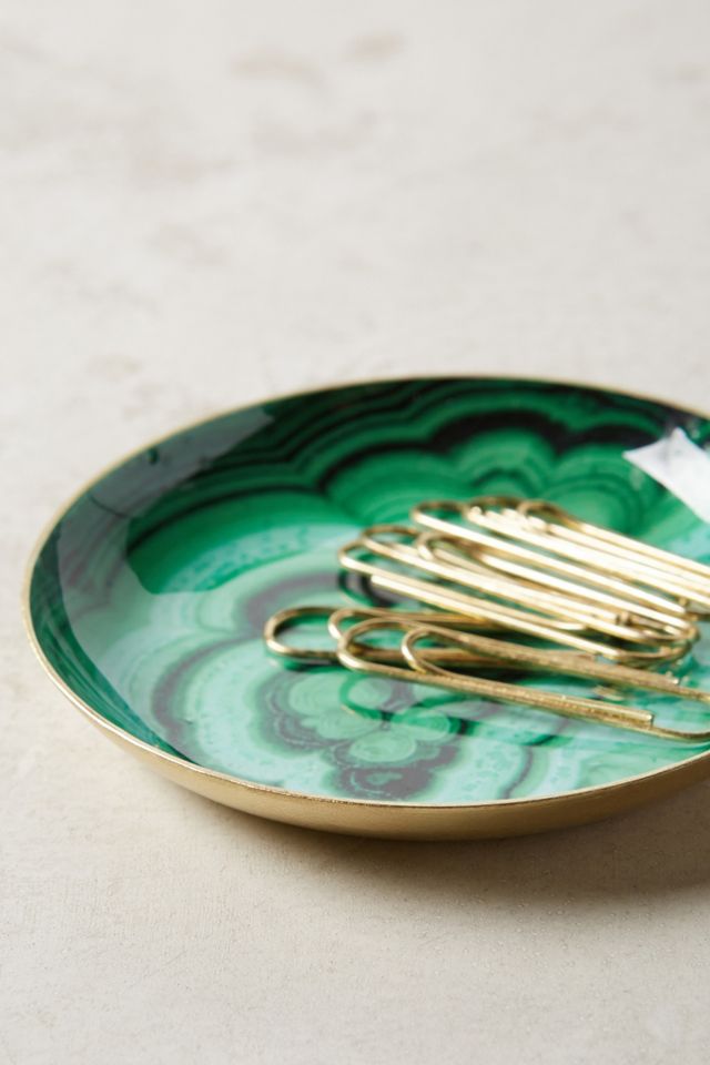 Bol décoratif malachite #1
